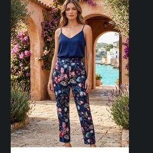 J. Crew  women’s Multicolor Floral Pants size 8